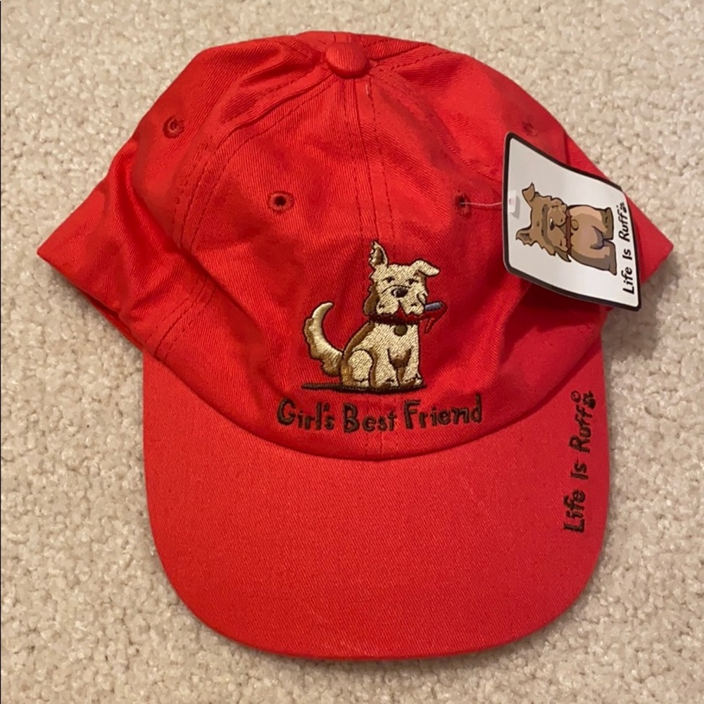 Life is Ruff adjustable hat NWT